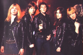 Iron Maiden 1981: Dave, Clive, Paul, Steve, Adrian