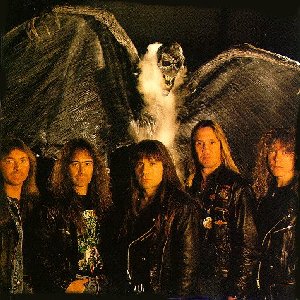 Iron Maiden 1992: Murray, Harris, Dickinson, McBrain, Gers