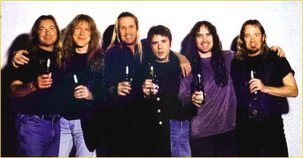 Iron Maiden 1999: Dave, Janick, Nicko, Bruce, Steve, Adrian
