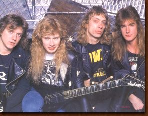Grubun ilk kadrosu: Poland, yeni yetme Mustaine, Samuelson ve Ellefson