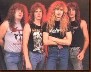 Megadeth yavaş yavaş büyüyor, yıl 1987: Behler, Ellefson, Mustaine, Young